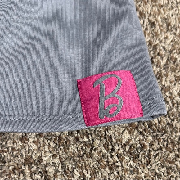 Kids Gray Hoodie and Skirt Set with Pink Barbie Logo - Picture 4 of 4
